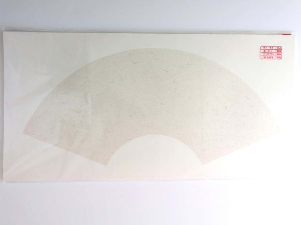 Fan Shaped Rice Paper on Bristol Board - 宣纸卡纸